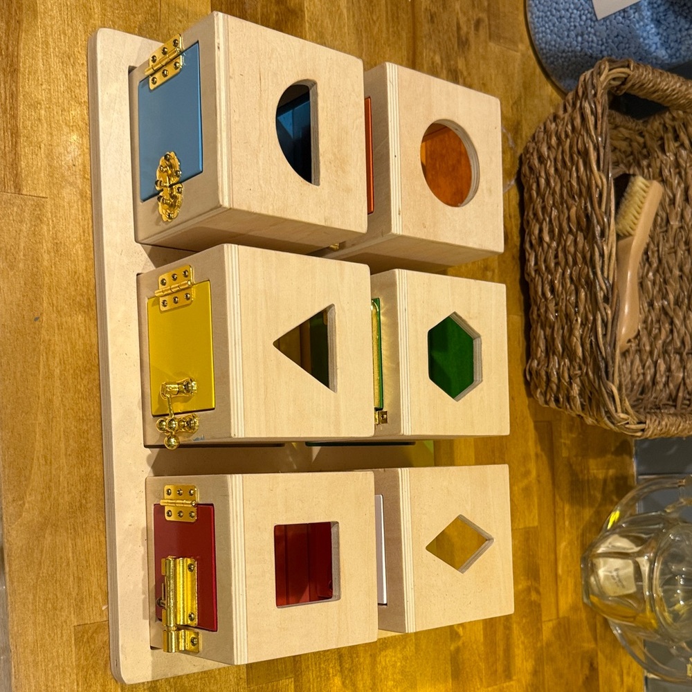 Wooden Shape Sorting Box Set